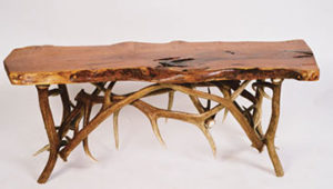 handcrafted artwork table